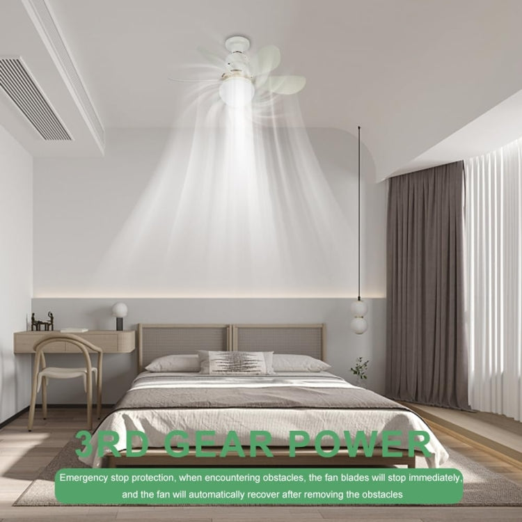 Home Small Fan Light E27 Snail Mouth Suspension Fan Lamp, Size: 520x185mm 40W Matcha Green(Remote Control Without Base) - Electric Fans by PMC Jewellery | Online Shopping South Africa | PMC Jewellery | Buy Now Pay Later Mobicred