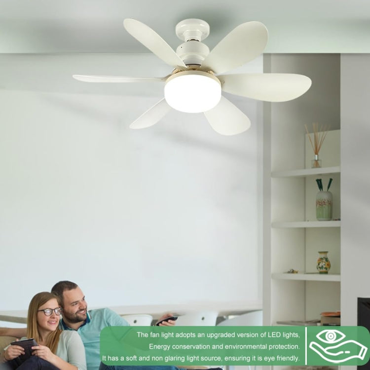 Home Small Fan Light E27 Snail Mouth Suspension Fan Lamp, Size: 520x185mm 40W Multi-color(Remote Control Without Base) - Electric Fans by PMC Jewellery | Online Shopping South Africa | PMC Jewellery | Buy Now Pay Later Mobicred