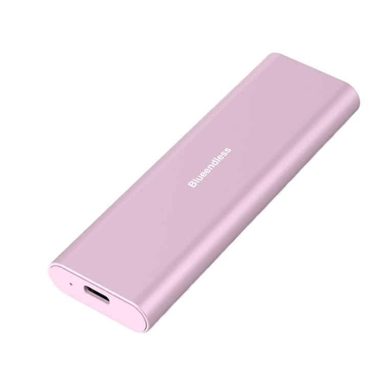 Blueendless M2815SN M.2 Dual Protocol Type-C 3.1 Mobile Hard Disk Box Laptop External SSD(Pink) - HDD Enclosure by Blueendless | Online Shopping South Africa | PMC Jewellery | Buy Now Pay Later Mobicred