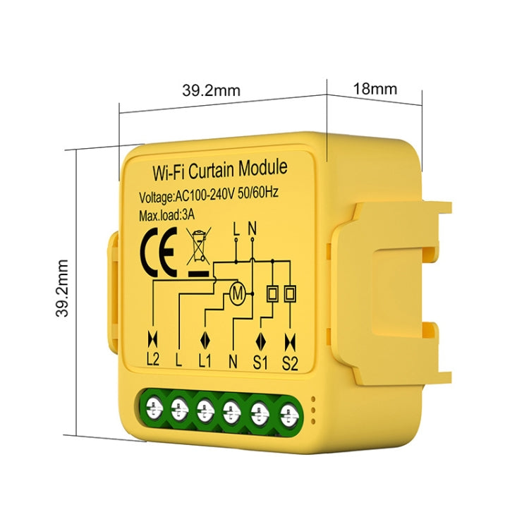 WiFi Graffiti Curtain Switch On / Off Module - Smart Switch by PMC Jewellery | Online Shopping South Africa | PMC Jewellery | Buy Now Pay Later Mobicred