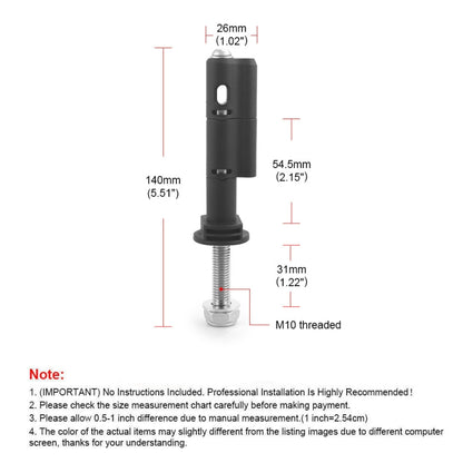 Lockable Anti-Theft Security Mounting Pin Set For MaxTrax MKII(Black) - Others by PMC Jewellery | Online Shopping South Africa | PMC Jewellery | Buy Now Pay Later Mobicred