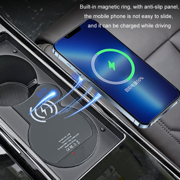 For Audi A8 Car Cigarette Lighter Mobile Phone Wireless Charger, For Left And Right Driving(For 2011-2017) - Wireless Charger Holders by PMC Jewellery | Online Shopping South Africa | PMC Jewellery | Buy Now Pay Later Mobicred