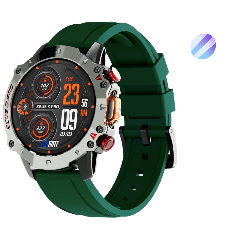 LOKMAT ZEUS3 Pro 1.39-Inch 5ATM Waterproof Outdoor Sports Bluetooth Call Smart Watch(Green) - Smart Watches by LOKMAT | Online Shopping South Africa | PMC Jewellery | Buy Now Pay Later Mobicred