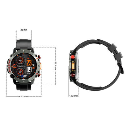 LOKMAT ZEUS3 Pro 1.39-Inch 5ATM Waterproof Outdoor Sports Bluetooth Call Smart Watch(Orange) - Smart Watches by LOKMAT | Online Shopping South Africa | PMC Jewellery | Buy Now Pay Later Mobicred