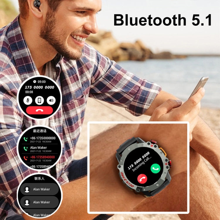 LOKMAT ZEUS3 Pro 1.39-Inch 5ATM Waterproof Outdoor Sports Bluetooth Call Smart Watch(Green) - Smart Watches by LOKMAT | Online Shopping South Africa | PMC Jewellery | Buy Now Pay Later Mobicred