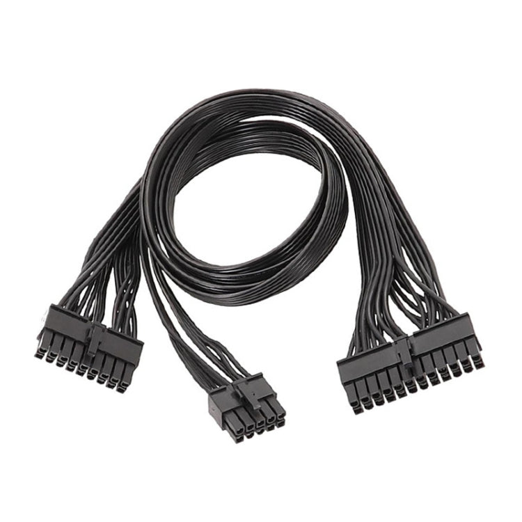 60cm For EVGA 10Pin / 18Pin To 24Pin Flat Cable Module Cable Graphics Card Block Cord - Power Cord by PMC Jewellery | Online Shopping South Africa | PMC Jewellery | Buy Now Pay Later Mobicred