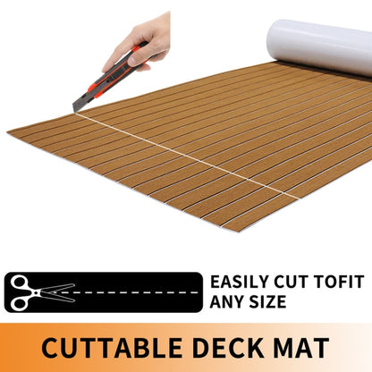 240x60x0.6cm Yacht RV Modification Imitation Teak Floor EVA Anti-slip Mat - Floor Mats by PMC Jewellery | Online Shopping South Africa | PMC Jewellery | Buy Now Pay Later Mobicred