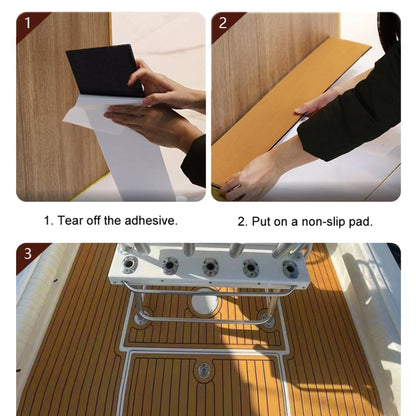 240x45x0.6cm Yacht RV Modification Imitation Teak Floor EVA Anti-slip Mat - Floor Mats by PMC Jewellery | Online Shopping South Africa | PMC Jewellery | Buy Now Pay Later Mobicred