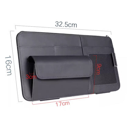 Multi-functional Car Sunshade Sunglasses ID Ticket Storage Bag Car Sun Visor Eyeglasses Case(Grey) - Stowing Tidying by PMC Jewellery | Online Shopping South Africa | PMC Jewellery | Buy Now Pay Later Mobicred