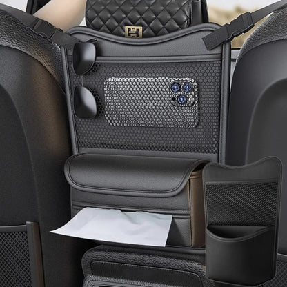 Car Between Seats Organizer Multifunctional Storage Bag Front And Back Dual Usage Tissue Box(Black) - Stowing Tidying by PMC Jewellery | Online Shopping South Africa | PMC Jewellery | Buy Now Pay Later Mobicred