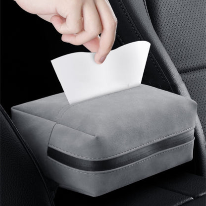 Car Armrest Box Tissue Box Car Sun Visor Seat Back Hanging Tissue Storage Bag(Black) - Tissue Boxes by PMC Jewellery | Online Shopping South Africa | PMC Jewellery | Buy Now Pay Later Mobicred