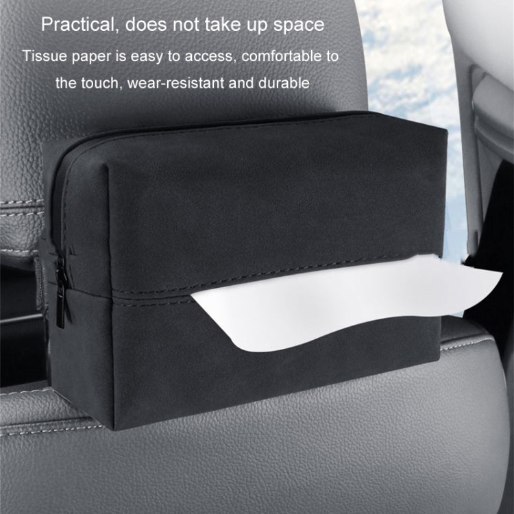 Car Armrest Box Tissue Box Car Sun Visor Seat Back Hanging Tissue Storage Bag(Brown) - Tissue Boxes by PMC Jewellery | Online Shopping South Africa | PMC Jewellery | Buy Now Pay Later Mobicred