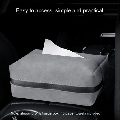 Car Armrest Box Tissue Box Car Sun Visor Seat Back Hanging Tissue Storage Bag(Brown) - Tissue Boxes by PMC Jewellery | Online Shopping South Africa | PMC Jewellery | Buy Now Pay Later Mobicred