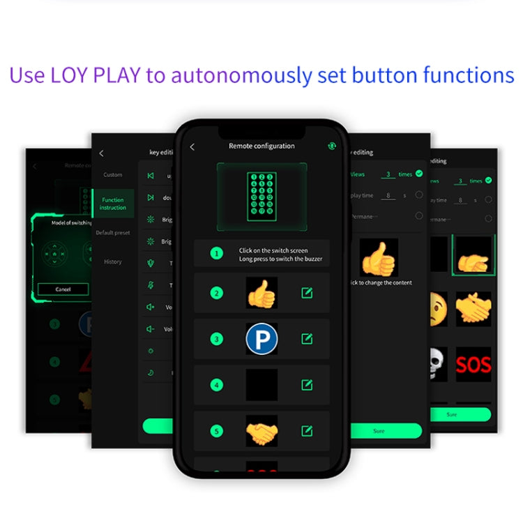 HI.GROOM Car LED Customized Pixel Emoji Lights Bluetooth Remote Control Interactive AI Screen, Style: No Remote Control - Car Monitor by HI.GROOM | Online Shopping South Africa | PMC Jewellery | Buy Now Pay Later Mobicred