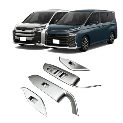 For Toyota 2022 VOXY/Noah 90 Series Right-hand Drive Glass Switch Panel Modification Sticker(Matte Silver) - Car Interior Mouldings by PMC Jewellery | Online Shopping South Africa | PMC Jewellery | Buy Now Pay Later Mobicred