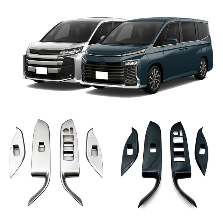 For Toyota 2022 VOXY/Noah 90 Series Right-hand Drive Glass Switch Panel Modification Sticker(Piano Black) - Car Interior Mouldings by PMC Jewellery | Online Shopping South Africa | PMC Jewellery | Buy Now Pay Later Mobicred