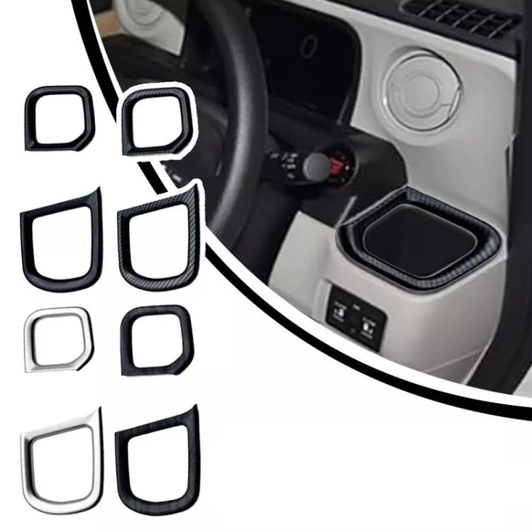 For Honda 2023 N-box JF5/JF6 Right-hand Drive Cup Holder Decorative Frame Patch(Black) - Car Interior Mouldings by PMC Jewellery | Online Shopping South Africa | PMC Jewellery | Buy Now Pay Later Mobicred