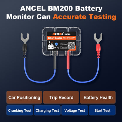 ANCEL BM200 12V Bluetooth 4.2 Car Battery Analysis and Detection Tool Battery Tester - Electronic Test by ANCEL | Online Shopping South Africa | PMC Jewellery | Buy Now Pay Later Mobicred