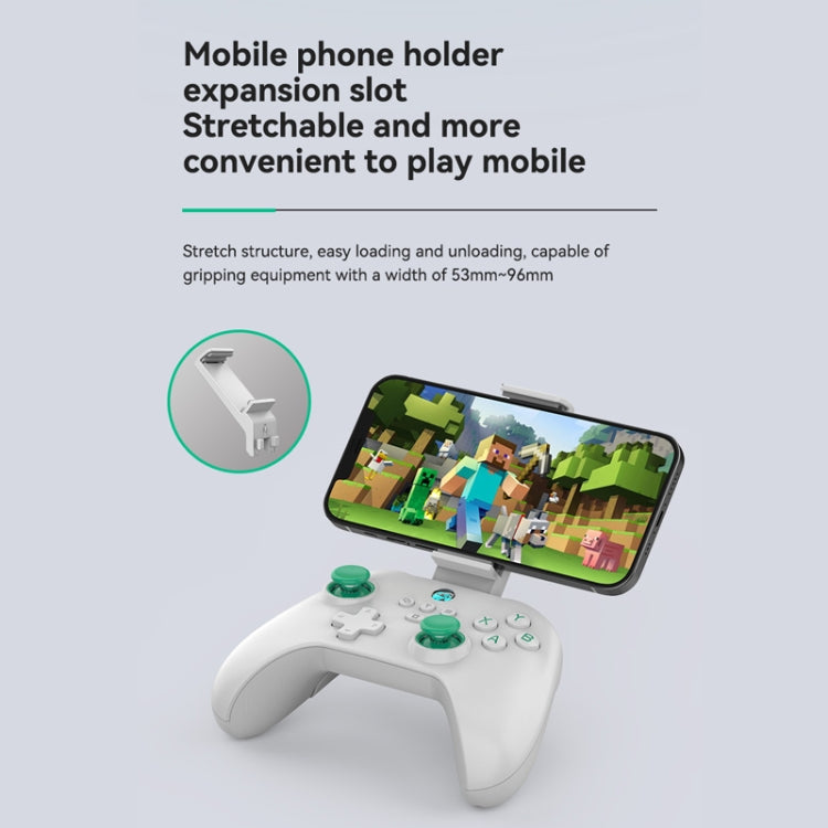 Z03 Wireless Bluetooth Game Controller For Switch / IOS / Android / PC / PS3 / PS4, Spec: White+Bracket - Gamepads by PMC Jewellery | Online Shopping South Africa | PMC Jewellery | Buy Now Pay Later Mobicred