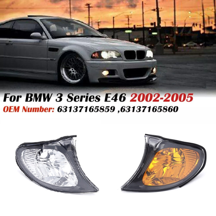 For 2002-2005 BMW 3 Series E46 Car Front Corner Parking Turn Signal Lights(White Left OE 63137165859) - Arrow Turn Lights by PMC Jewellery | Online Shopping South Africa | PMC Jewellery | Buy Now Pay Later Mobicred