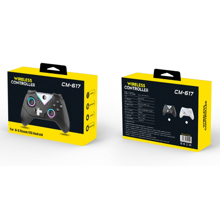 CM-617  Wireless Bluetooth Game Controller for Switch / Android / IOS / PC / Smart TV(Colorful Black) - Gamepads by PMC Jewellery | Online Shopping South Africa | PMC Jewellery | Buy Now Pay Later Mobicred