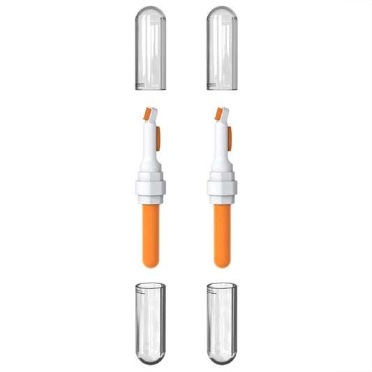 2pcs 3-in-1 Multi-purpose Bluetooth Earphone Cleaning Pen Keyboard Cleaning Brush(Orange) - Other Accessories by PMC Jewellery | Online Shopping South Africa | PMC Jewellery | Buy Now Pay Later Mobicred