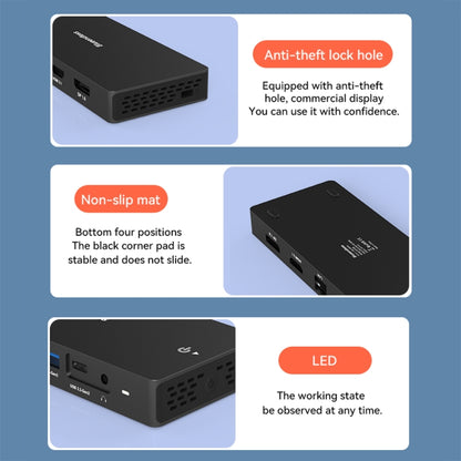 Blueendless 12-In-1 HD Multifunctional Docking Station 10Gbps Splitter With Switch(8K+4K HDMI x 2) - USB HUB by Blueendless | Online Shopping South Africa | PMC Jewellery | Buy Now Pay Later Mobicred