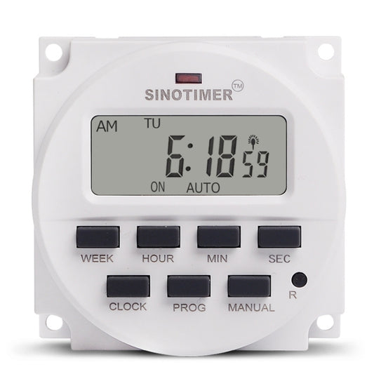 SINOTIMER TM618SH  1 Second Interval Digital LCD Timer Switch Programmable Time Relay 110V - Switch by SINOTIMER | Online Shopping South Africa | PMC Jewellery | Buy Now Pay Later Mobicred