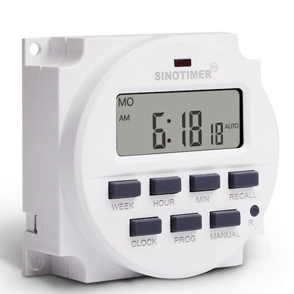 SINOTIMER TM618N-6V 7 Days Weekly Programmable Digital Electronic Timer Switch - Switch by SINOTIMER | Online Shopping South Africa | PMC Jewellery | Buy Now Pay Later Mobicred