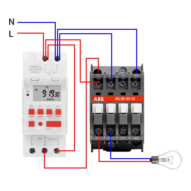 SINOTIMER TM919B-2 220V 30A Programmable Digital Timer Switch Automatic Cycle Timing Controller - Switch by SINOTIMER | Online Shopping South Africa | PMC Jewellery | Buy Now Pay Later Mobicred