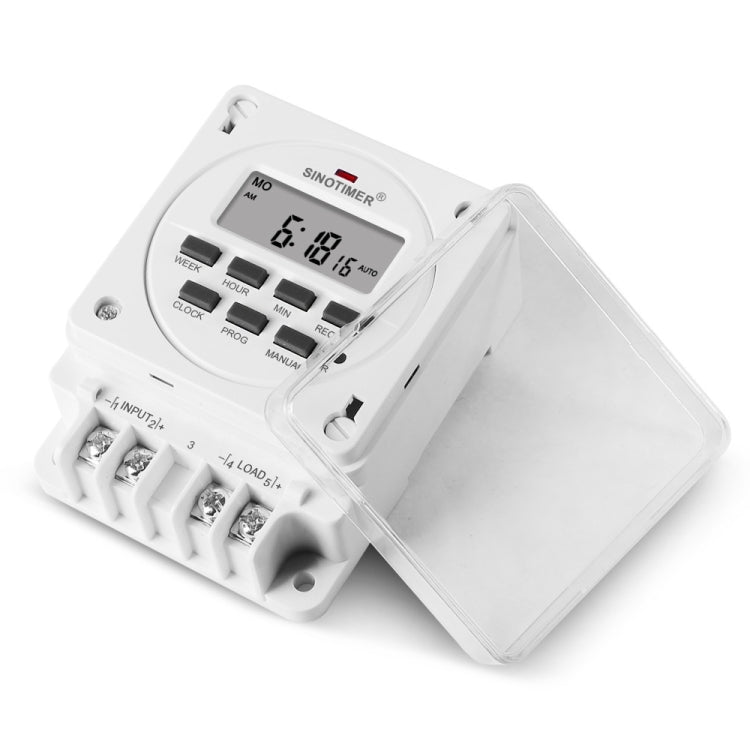 SINOTIMER TM618E -2 220V Smart Digital 7 Days Programmable Timer Switch 16A Controller With Mounting Base - Switch by SINOTIMER | Online Shopping South Africa | PMC Jewellery | Buy Now Pay Later Mobicred