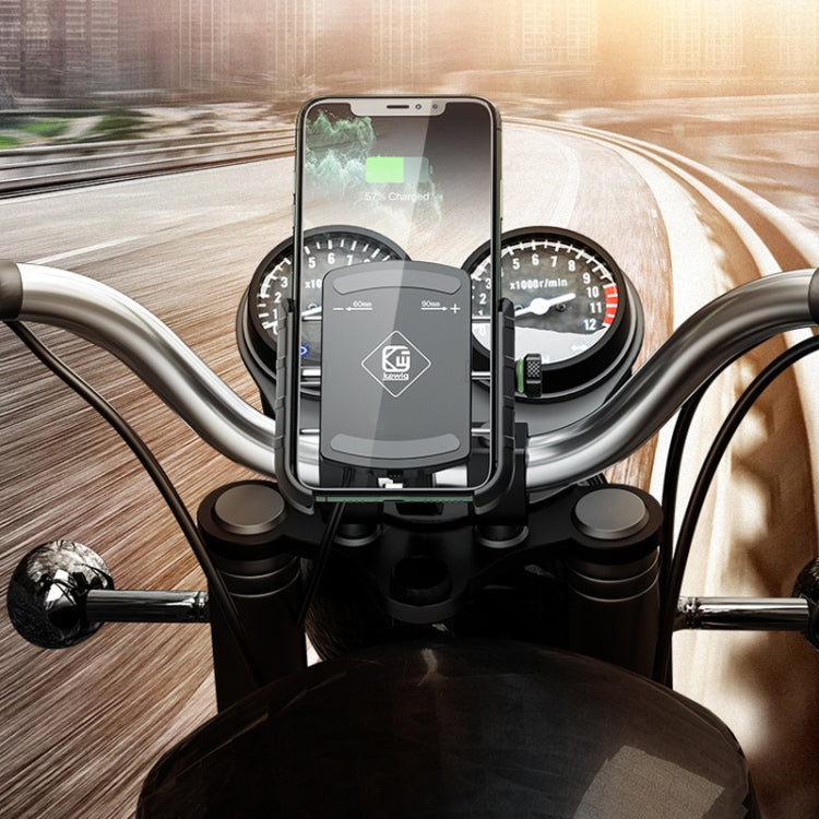 Kewig M8S Bicycle Aluminum Navigation Mount Outdoor Cycling Cell Phone Holder(Black) - Holder by Kewig | Online Shopping South Africa | PMC Jewellery | Buy Now Pay Later Mobicred