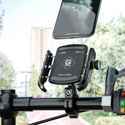 Kewig M8S Bicycle Aluminum Navigation Mount Outdoor Cycling Cell Phone Holder(Black) - Holder by Kewig | Online Shopping South Africa | PMC Jewellery | Buy Now Pay Later Mobicred