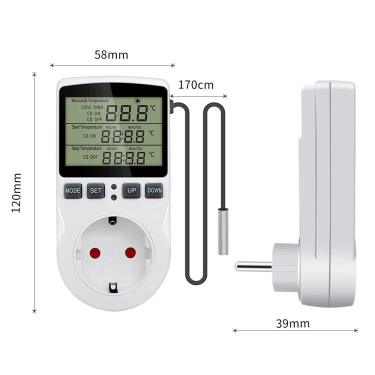 Intelligent Digital Thermostat Countdown Temperature Control Switch Socket Timing Temperature Controller(UK) - Smart Socket by PMC Jewellery | Online Shopping South Africa | PMC Jewellery | Buy Now Pay Later Mobicred