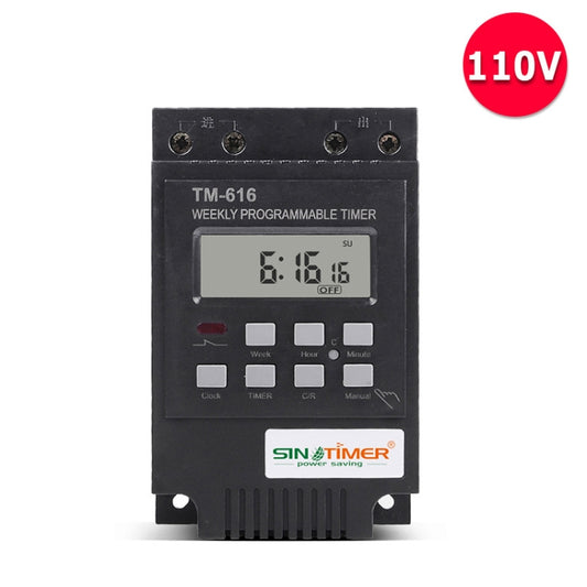 SINOTIMER TM616B-1 110V 30A Weekly Programmable Digital Timer Switch Relay Control - Switch by SINOTIMER | Online Shopping South Africa | PMC Jewellery | Buy Now Pay Later Mobicred