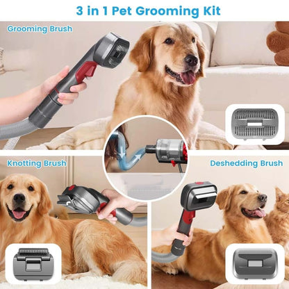 For Dyson V7 V8 V10 V11 V15 Pet 3 In 1 Grooming Suction Head Set With Hose - For Dyson Accessories by PMC Jewellery | Online Shopping South Africa | PMC Jewellery | Buy Now Pay Later Mobicred