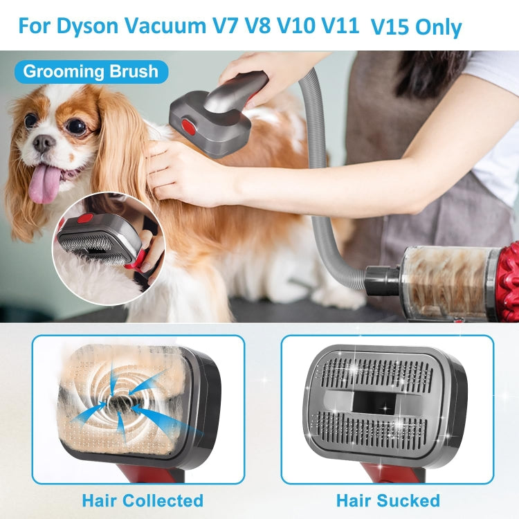 For Dyson V7 V8 V10 V11 V15 Pet 3 In 1 Grooming Suction Head Set Without Hose - For Dyson Accessories by PMC Jewellery | Online Shopping South Africa | PMC Jewellery | Buy Now Pay Later Mobicred