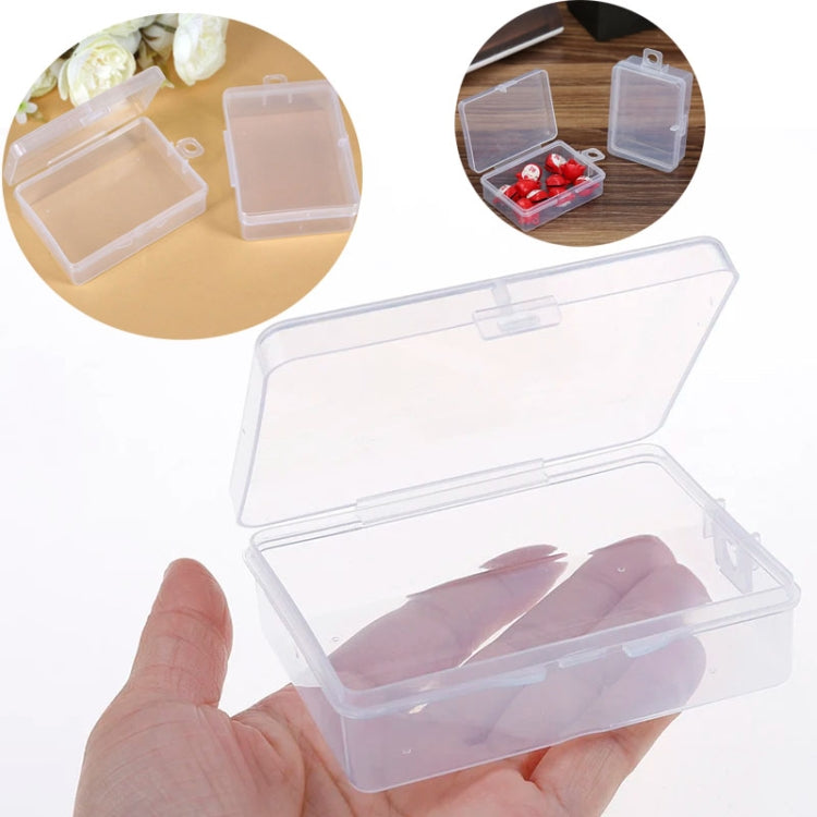 10pcs Rectangle Plastic Transparent Storage Box With Lid Dustproof Earring Ring Jewelry Storage Box, Size: 6.7x4.9x2.3cm - Jewelry Storages by PMC Jewellery | Online Shopping South Africa | PMC Jewellery | Buy Now Pay Later Mobicred