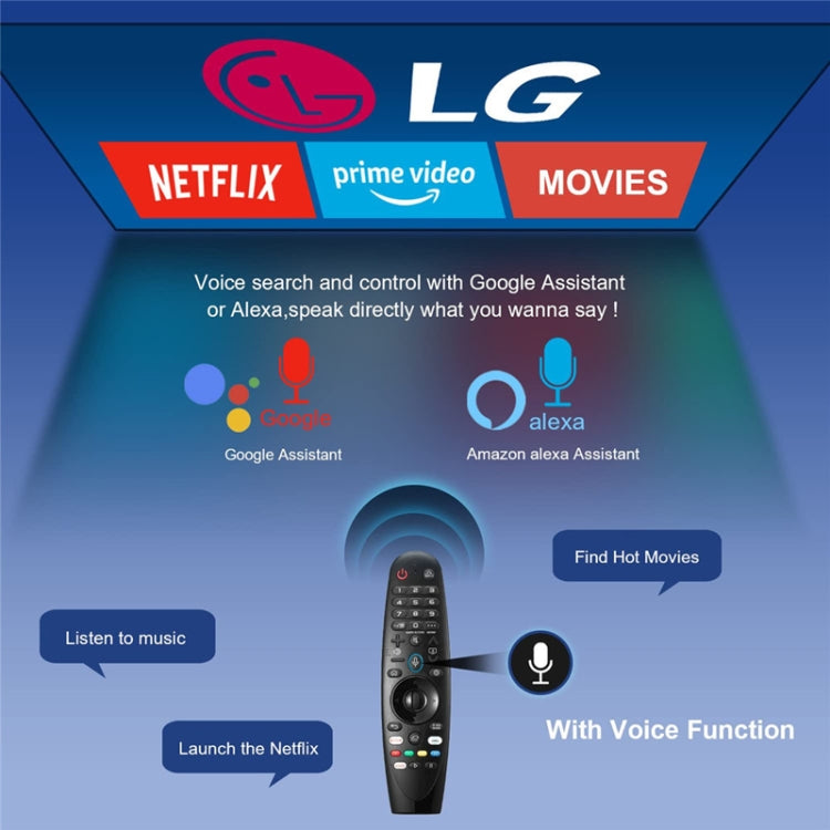 For LG TV Bluetooth Handheld Infrared Voice Multi-Function Remote Control(AKB75855501) - TV by PMC Jewellery | Online Shopping South Africa | PMC Jewellery | Buy Now Pay Later Mobicred