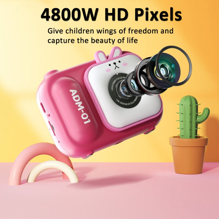 2.4 Inch IPS Screen 48MP Dual Lens Kids Digital Camera Mini Video Camera With 32G TF Card Pink Bunny - Children Cameras by PMC Jewellery | Online Shopping South Africa | PMC Jewellery | Buy Now Pay Later Mobicred