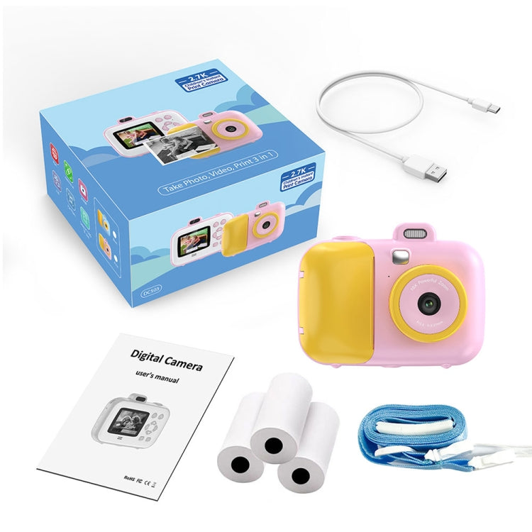 2.4-Inch Smart Digital Kids Thermal Printing Camera With Printing Paper, Color: 503AF Pink Focus - Children Cameras by PMC Jewellery | Online Shopping South Africa | PMC Jewellery | Buy Now Pay Later Mobicred