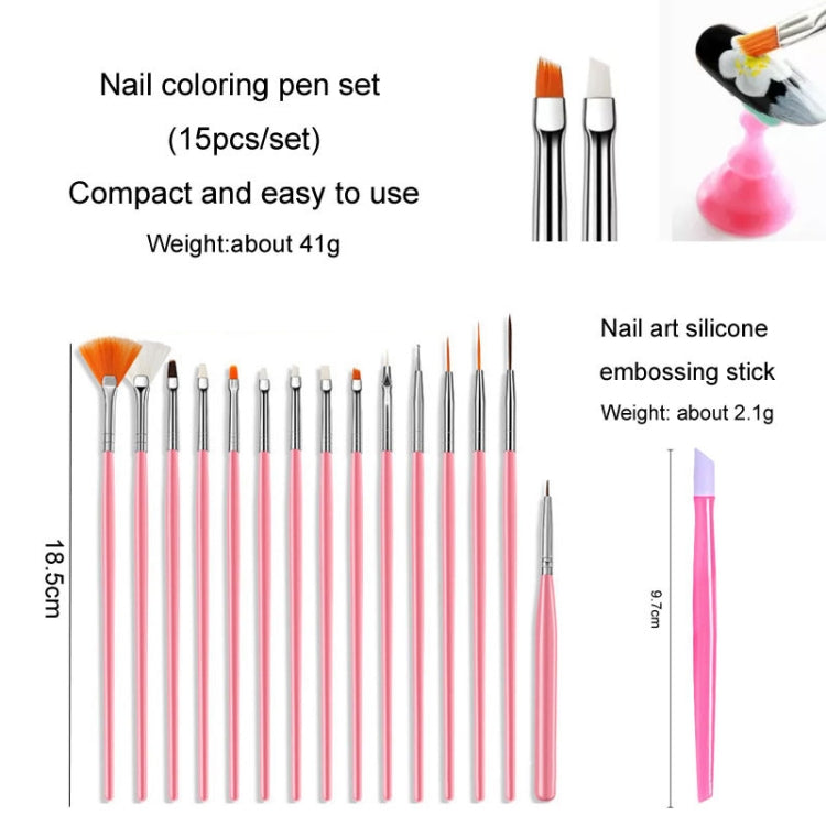 Nail Art Tools Set Nail Painting Pen Dotting Pen Filing Strip Rhinestone Butterfly Sequin Jewelry Set - Nail Art Equipment by PMC Jewellery | Online Shopping South Africa | PMC Jewellery | Buy Now Pay Later Mobicred