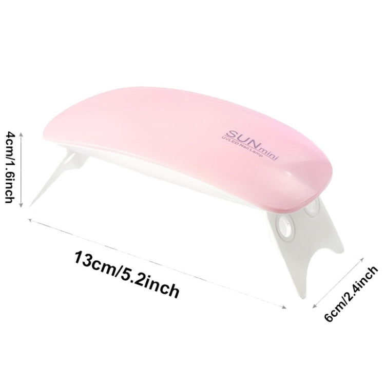 USB Plug-in Seashell Nail Lamp Mini UV Light Therapy Lamp Nail Polishers Stick Diamonds Tool Set(Rose Red) - Nail Art Equipment by PMC Jewellery | Online Shopping South Africa | PMC Jewellery | Buy Now Pay Later Mobicred