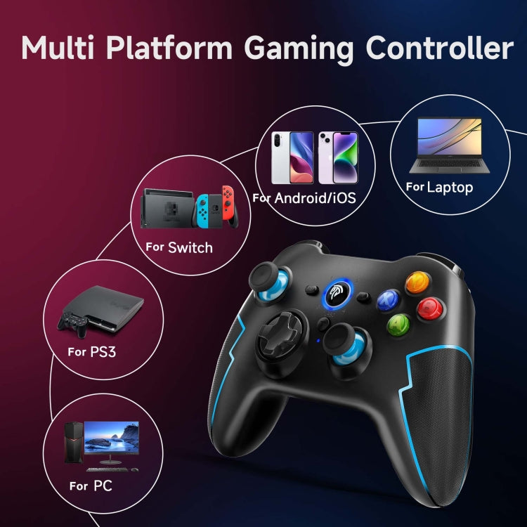 EasySMX 9013Pro  Wireless Game Controller For Switch / PS3 / IOS / Android / PC(Black) - Gamepads by EasySMX | Online Shopping South Africa | PMC Jewellery | Buy Now Pay Later Mobicred