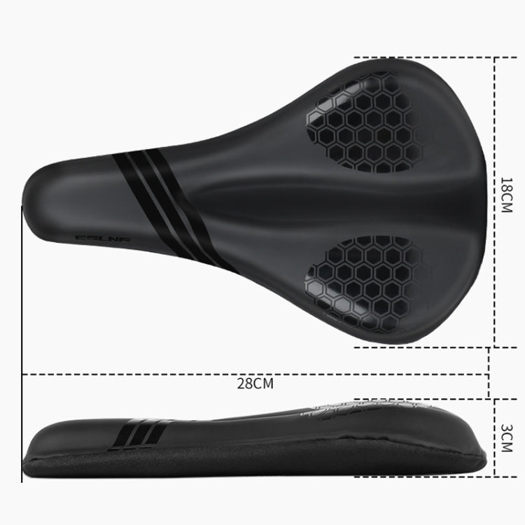 ESLNF Mountain Bike Saddle Cover Cycling Shock Absorbing Saddle Gear, Style: Honeycomb - Bicycle Saddle by ESLNF | Online Shopping South Africa | PMC Jewellery | Buy Now Pay Later Mobicred