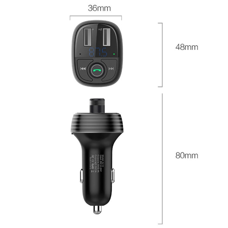 S-10 Car Bluetooth Fast Charger Receiver Auto One To Two Charger Cigarette Lighter - Car Charger by PMC Jewellery | Online Shopping South Africa | PMC Jewellery | Buy Now Pay Later Mobicred