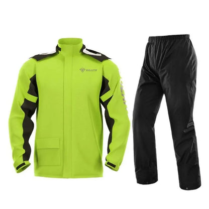 SULAITE Outdoor Motorcycle Riding Full Body Split Raincoat Suit, Size: XXL(Green) - Raincoat by SULAITE | Online Shopping South Africa | PMC Jewellery | Buy Now Pay Later Mobicred