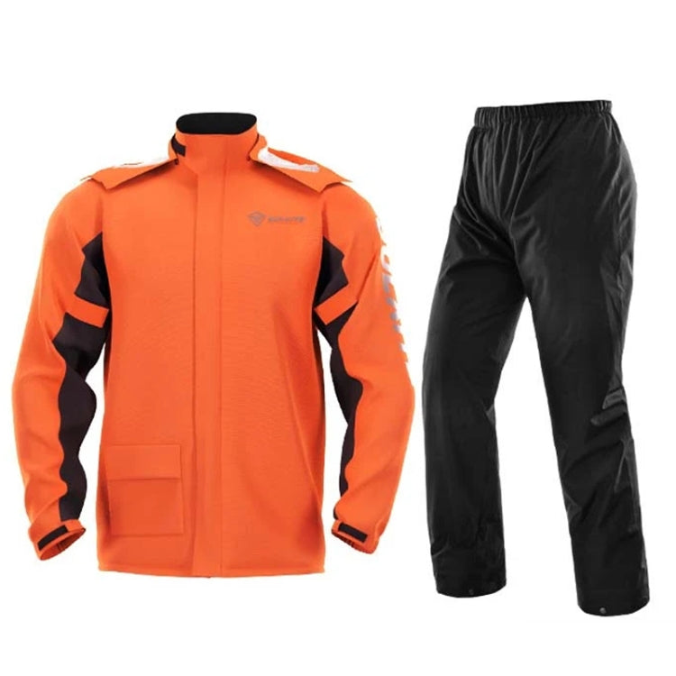 SULAITE Outdoor Motorcycle Riding Full Body Split Raincoat Suit, Size: XXL(Orange) - Raincoat by SULAITE | Online Shopping South Africa | PMC Jewellery | Buy Now Pay Later Mobicred