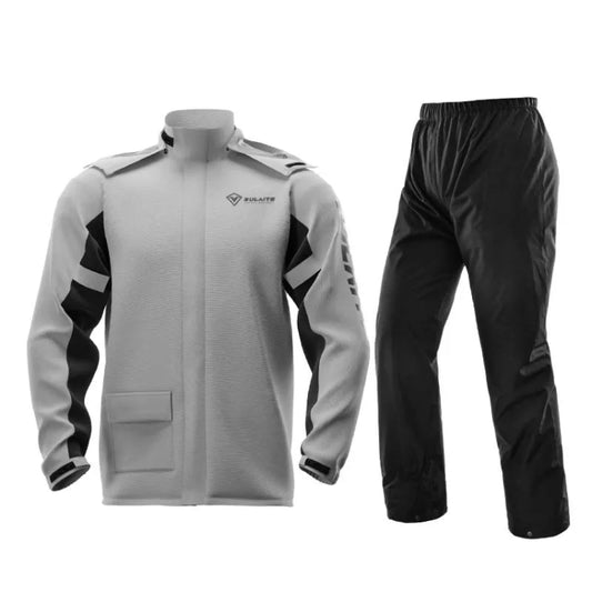 SULAITE Outdoor Motorcycle Riding Full Body Split Raincoat Suit, Size: XXXL(Gray) - Raincoat by SULAITE | Online Shopping South Africa | PMC Jewellery | Buy Now Pay Later Mobicred