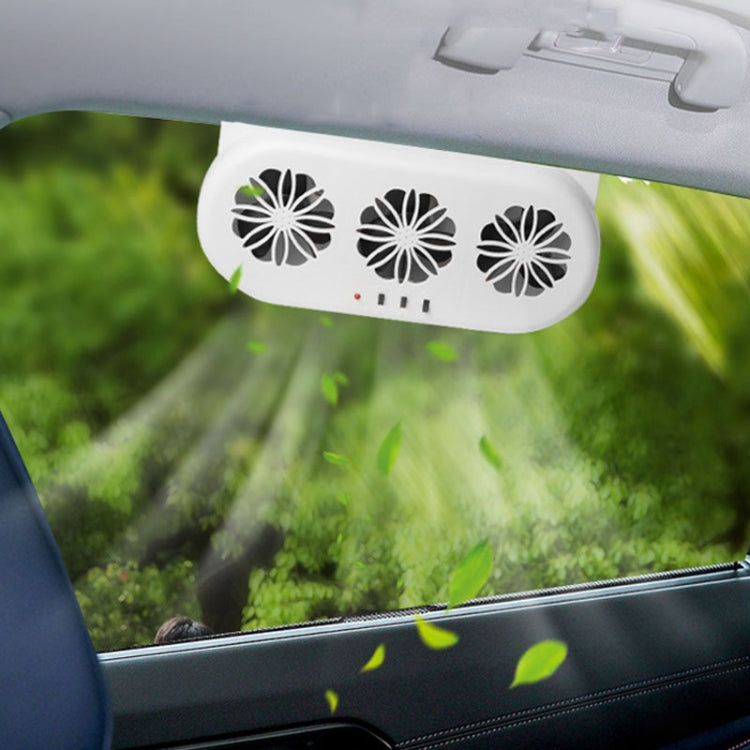 USB Plug-In Car Window Exhaust Fan Car Air Circulation Cooling Ventilation Fan, Color: White - Heating & Fans by PMC Jewellery | Online Shopping South Africa | PMC Jewellery | Buy Now Pay Later Mobicred